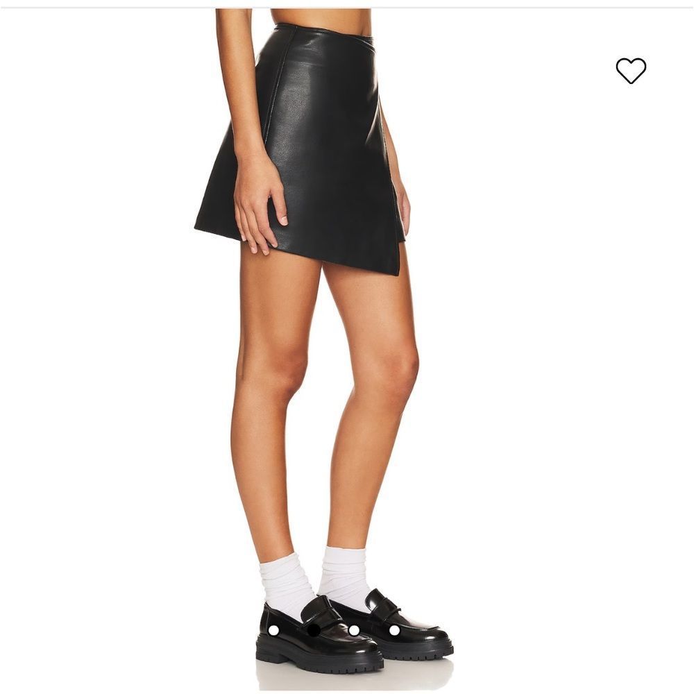 - New Blank NYC Opening Act Faux Leather skirt